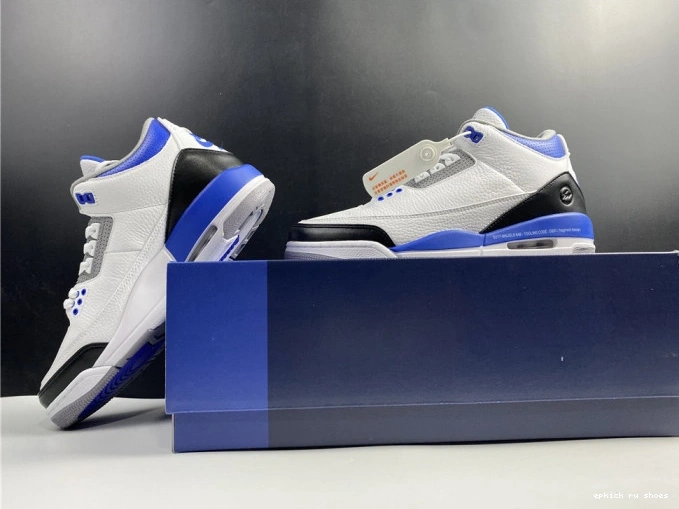 Cheap Jordan Blue 3 White Air CT8532-040 Retro 0811